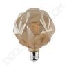 Bombilla led decorativa modelo diamante ámbar E27 10 Bombilla led modelo diamante cristal ámbar casquillo E27