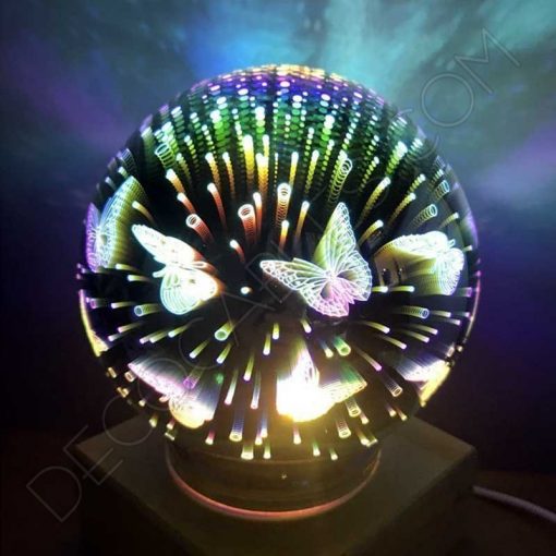 Bombilla globo Led modelo mariposa 3D 4W E27 G125