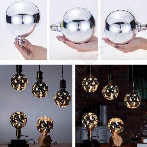 Bombilla globo Led modelo mariposa 3D 4W E27 G125
