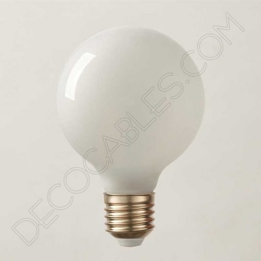 Bombilla led globo cristal blanco mate luz cálida 2 Bombilla globo led esfera cristal blanco mate E27
