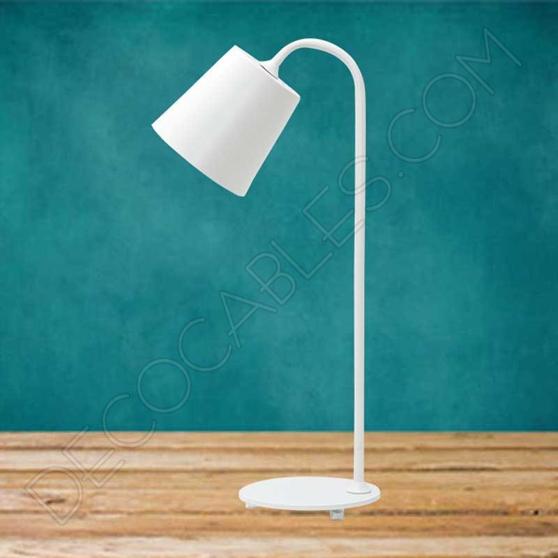 Flexo de estilo nórdico contemporáneo en color blanco modelo Finlandia 1xE27 Flexo de estilo nórdico contemporáneo en color blanco modelo Finlandia 1xE27