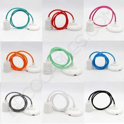 Lámpara colgante cerámica vintage