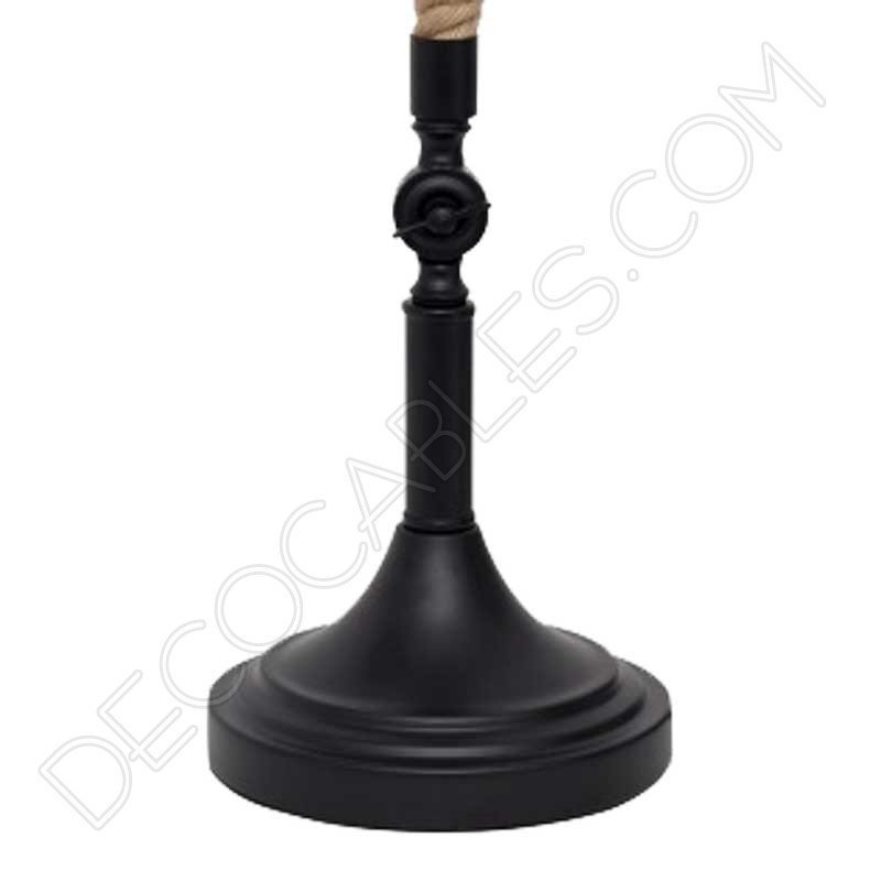 Lámpara de sobremesa rústica soga de cuerda de cáñamo vintage Lámpara de sobremesa rústica soga de cuerda de cáñamo vintage