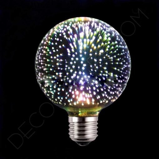 Bombilla globo led efecto fuegos artificiales 3D 4W E27
