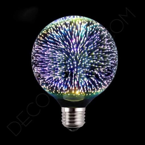 Bombilla globo led efecto fuegos artificiales 3D 4W E27