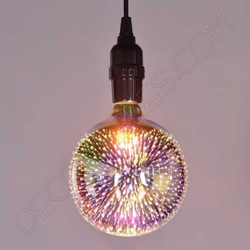 Bombilla globo led efecto fuegos artificiales 3D 4W E27