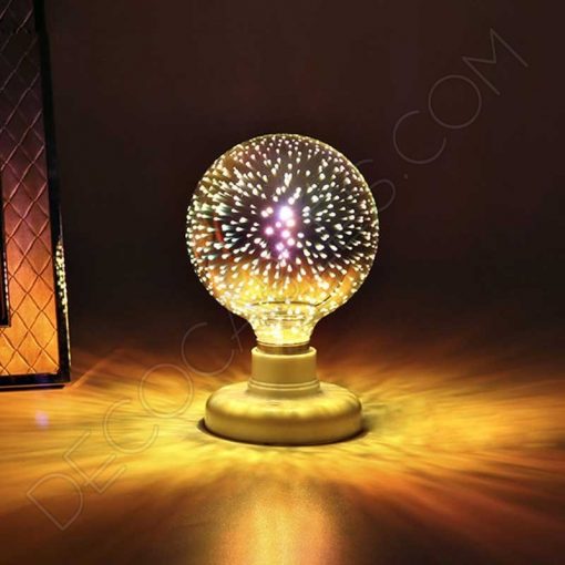 Bombilla globo led efecto fuegos artificiales 3D 4W E27