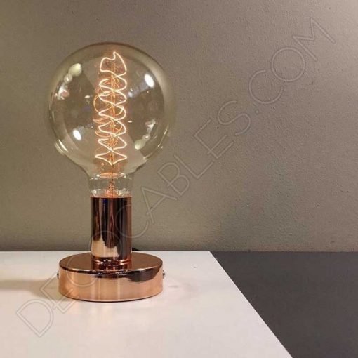 Portalámparas zócalo metálico