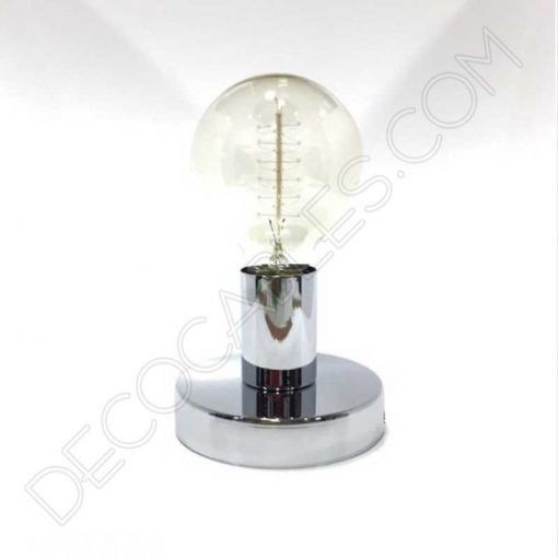 Lámpara zócalo metálica (varios colores) 4 Portalámparas zócalo metálico