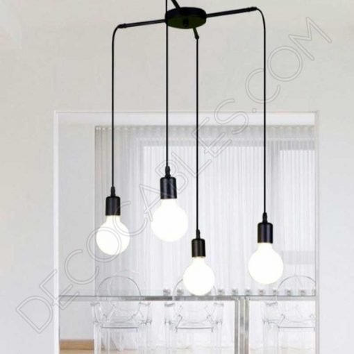 Soporte de techo distribuidor 4 salidas (varios colores) 6 Soporte de techo distribuidor para lámparas cuatro salidas laterales