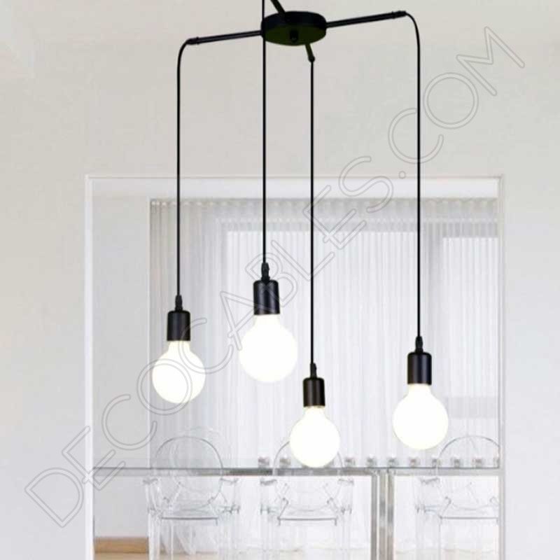 Soporte de techo distribuidor para lámparas cuatro salidas laterales Soporte de techo distribuidor para lámparas cuatro salidas laterales