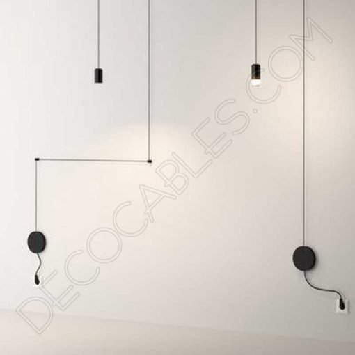 Soporte de techo distribuidor 4 salidas (varios colores) 5 Soporte de techo distribuidor para lámparas cuatro salidas laterales