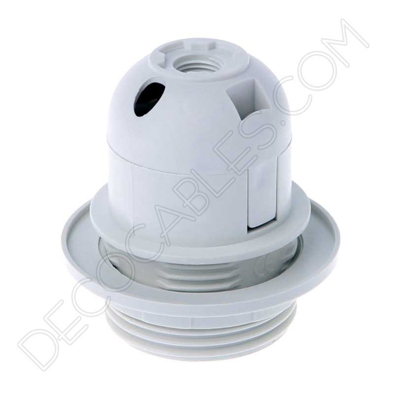 Portalámparas E27 para pantalla con salida lateral para cable Portalámparas E27 para pantalla con salida lateral para cable