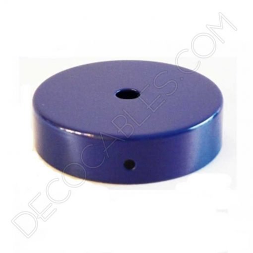 Soporte metálico para lámpara 1 orificio (diámetro 8 cm) 3 Soporte de techo metálico azul para lámparas