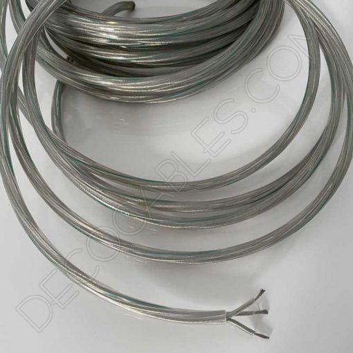 cable eléctrico de silicona transparente 3x0.75