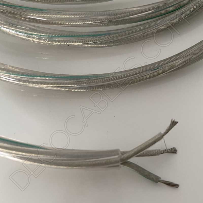 cable eléctrico de silicona transparente 3x0.75 cable eléctrico de silicona transparente 3x0.75