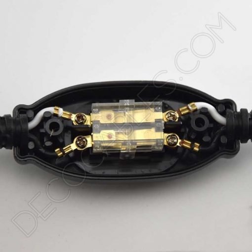 Interruptor de paso estanco negro para lámparas 6 Interruptor de paso estanco