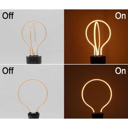Bombilla led globo doble filamento serie Art Geométrica 4 Bombilla filamento led globo doble filamento serie Art Geométrica