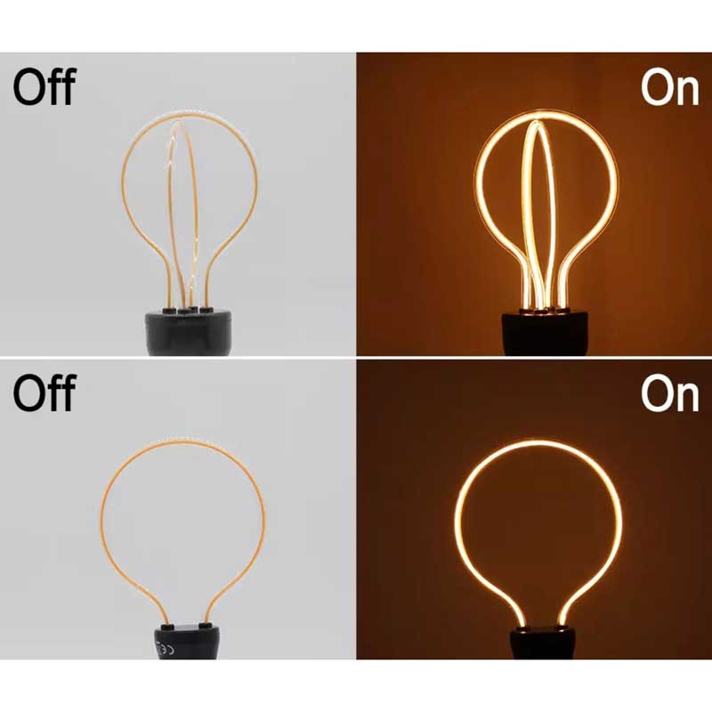 Bombilla filamento led globo doble filamento serie Art Geométrica Bombilla filamento led globo doble filamento serie Art Geométrica