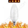 Bombilla led vela efecto llama 4 Bombilla vela led efecto llama E14