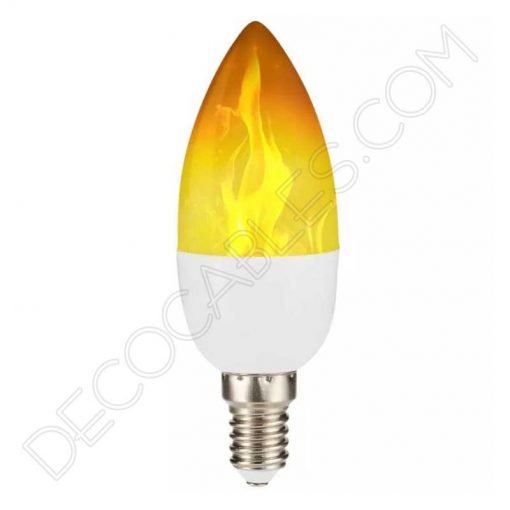 Bombilla led vela efecto llama 3 Bombilla vela led efecto llama E14