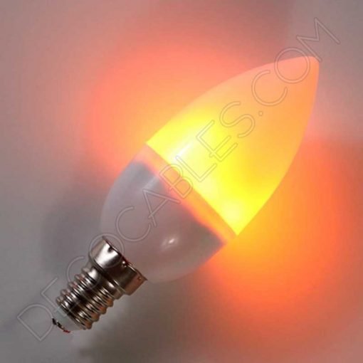 Bombilla led vela efecto llama 4 Bombilla vela led efecto llama E14