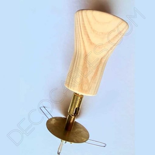Foco giratorio de madera para empotrar