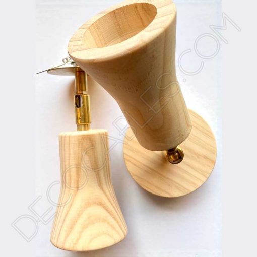 Foco giratorio de madera para empotrar
