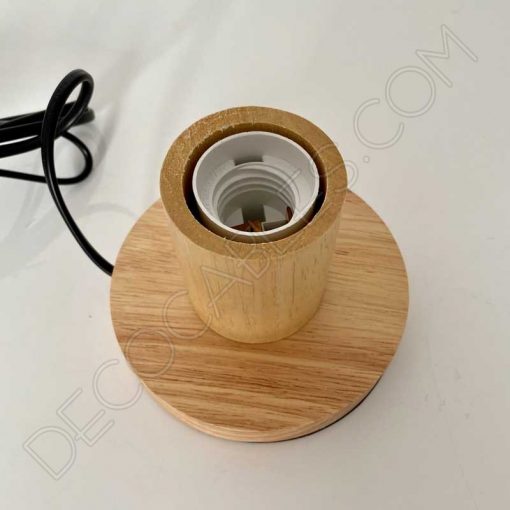 Lámpara base de sobremesa en madera 3 Lámpara base sobremesa madera