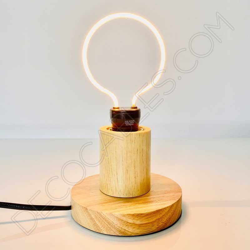 Lámpara base sobremesa madera Lámpara base sobremesa madera