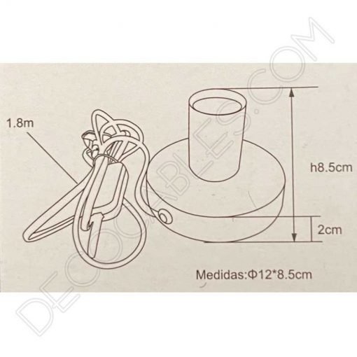 Lámpara base de sobremesa en madera 7 Lámpara base sobremesa metálica