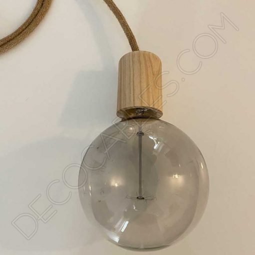 Lámpara colgante de cuerda de cáñamo redonda 3 Lámpara colgante de cuerda de cáñamo redonda