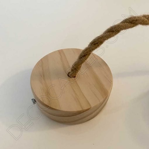 Lámpara colgante de cuerda de cáñamo trenzada 4 Lámpara colgante de cuerda de cáñamo trenzada