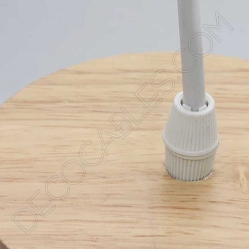 Lámpara Colgante disco de Madera y metal 7 Lámpara colgante disco madera y metal