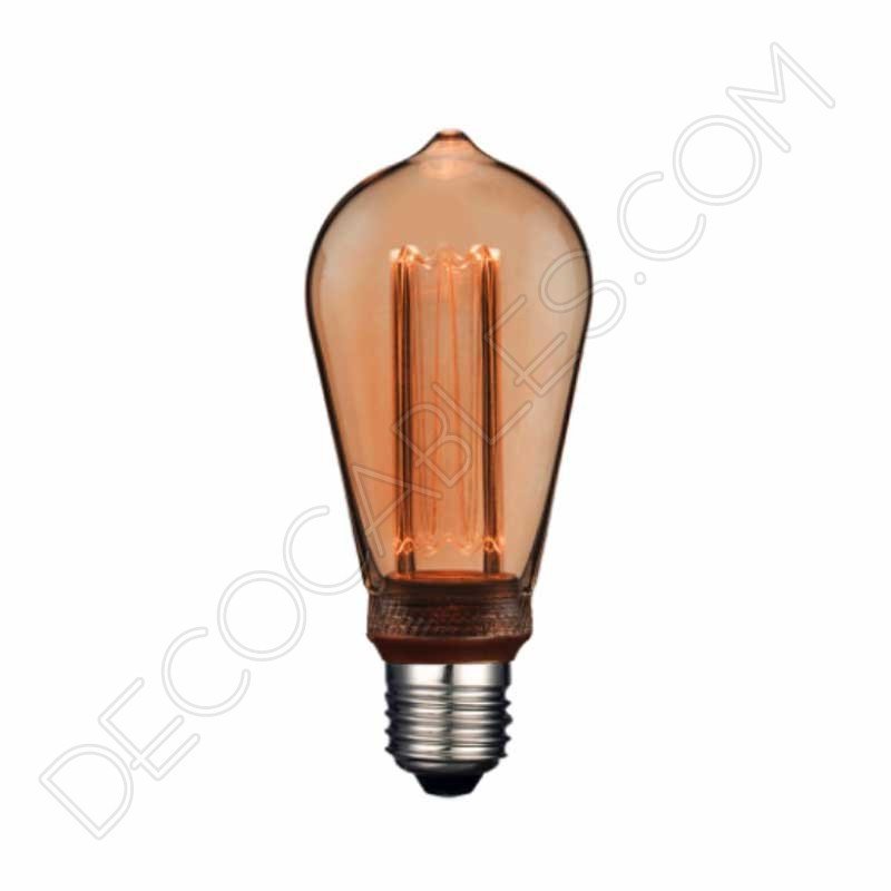 Bombilla Edison pebetero decorativa Vintage ámbar Bombilla Edison pebetero decorativa Vintage ámbar