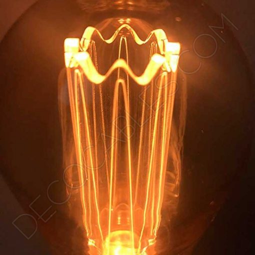 Bombilla Edison Pebetero led decoración Vintage ámbar 3 Bombilla Edison pebetero decorativa Vintage ámbar