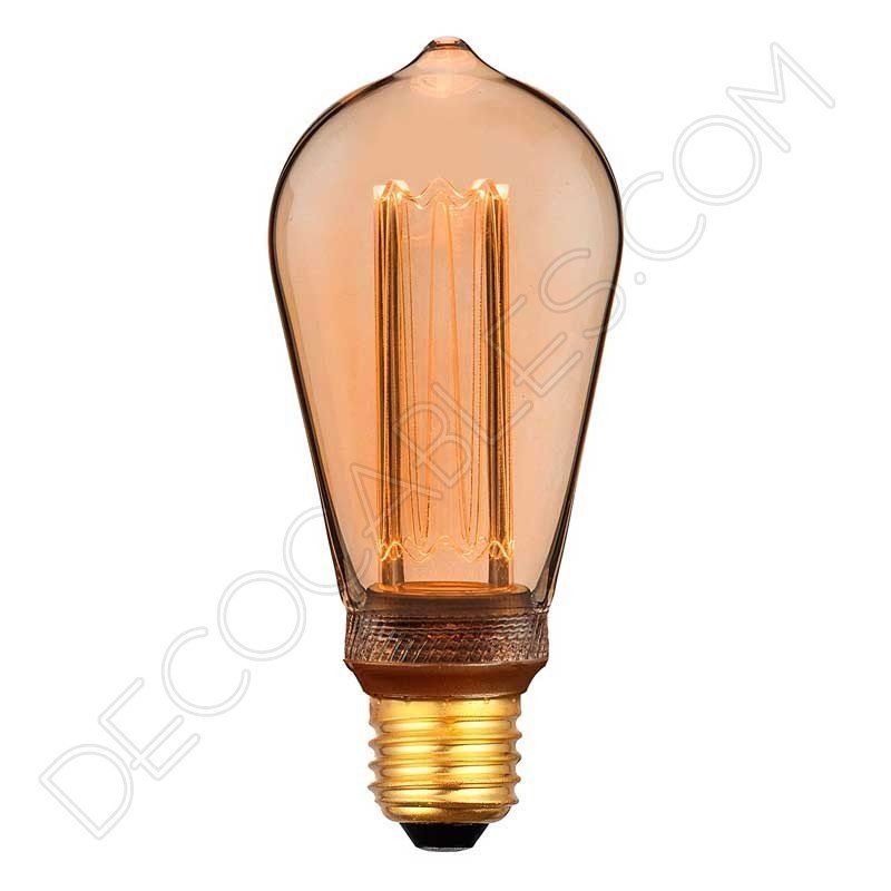 Bombilla Edison pebetero decorativa Vintage ámbar Bombilla Edison Pebetero Led