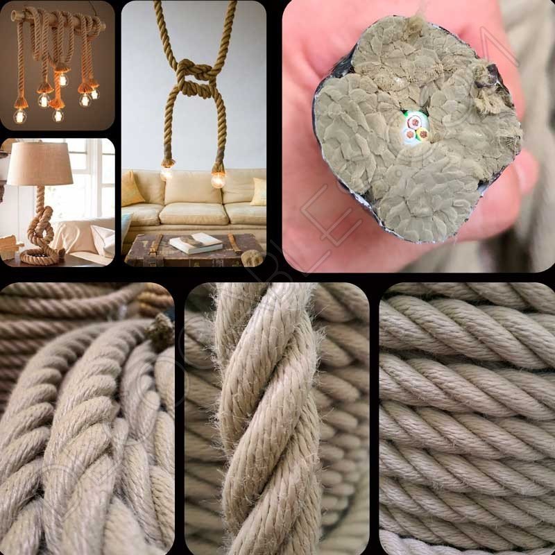 cable de soga sintético para exterior imitación cuerda de cáñamo cable de soga sintético para exterior imitación cuerda de cáñamo