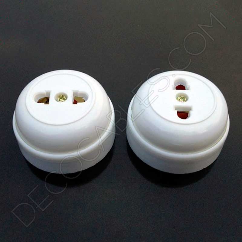 Enchufe superficie Retro vintage Enchufe superficie Retro vintage