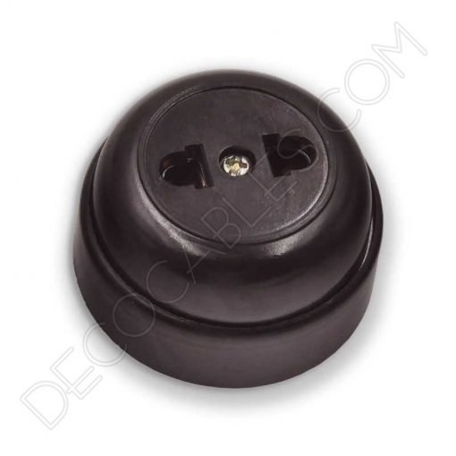 Enchufe de superficie Retro Vintage 5 Enchufe superficie Retro vintage