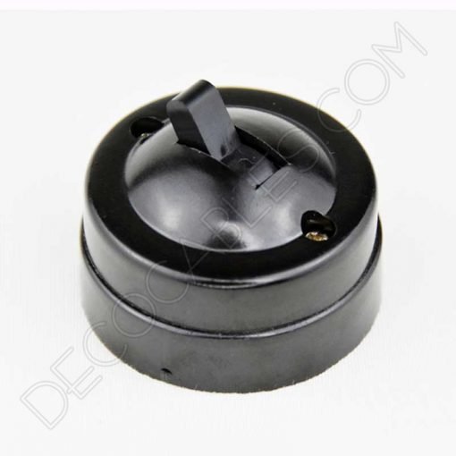 Interruptor de superficie estilo retro vintage en baquelita