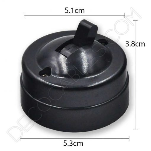 Interruptor de superficie estilo Retro Vintage 7 Interruptor de superficie estilo retro vintage en baquelita