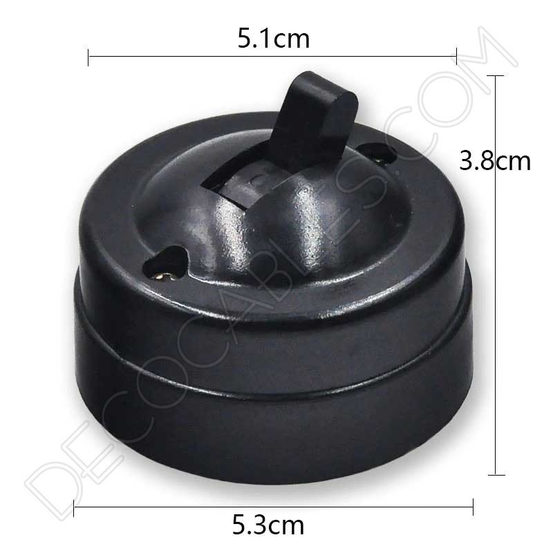 Interruptor de superficie estilo retro vintage en baquelita Interruptor de superficie estilo retro vintage en baquelita