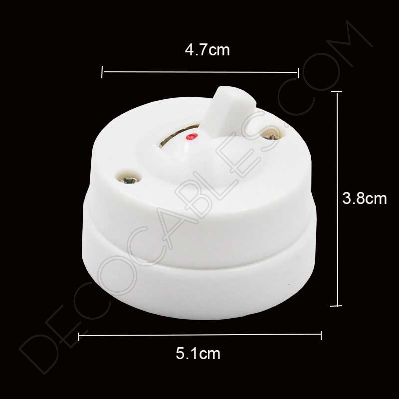 Interruptor de superficie estilo retro vintage en baquelita Interruptor de superficie estilo retro vintage en baquelita