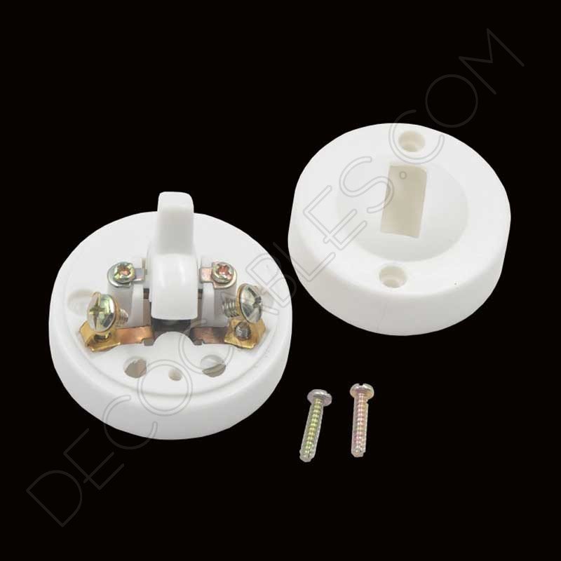 Interruptor de superficie estilo retro vintage en baquelita Interruptor de superficie estilo retro vintage en baquelita