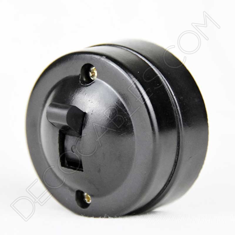 Interruptor de superficie estilo retro vintage en baquelita Interruptor de superficie estilo retro vintage en baquelita