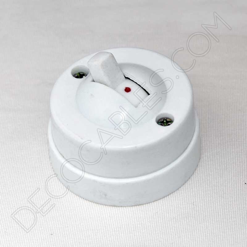 Interruptor de superficie estilo retro vintage en baquelita Interruptor de superficie estilo retro vintage en baquelita