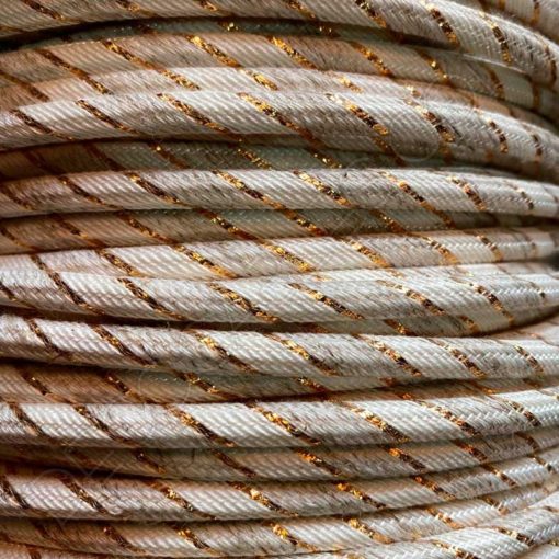 Cable textil eléctrico lino y cobre