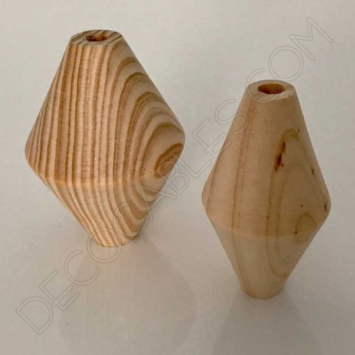 Rombos de madera para cables y lámparas colgantes 5 Rombos de madera para cables de lámparas