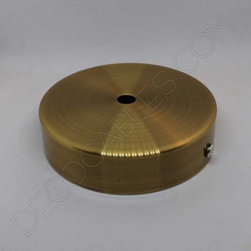 Soporte metálico para lámpara 1 orificio (diámetro 10 cm) 6 Soporte de techo para lámparas metálico oro nuevo